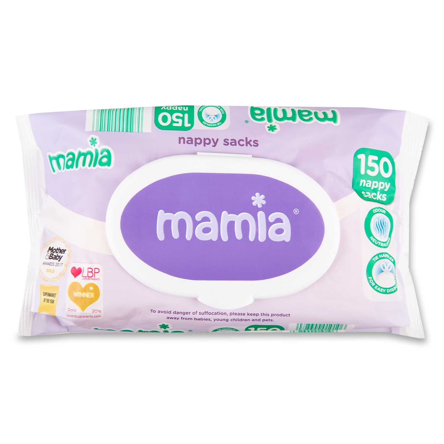 Nappy Sacks 150 Pack 247g Mamia